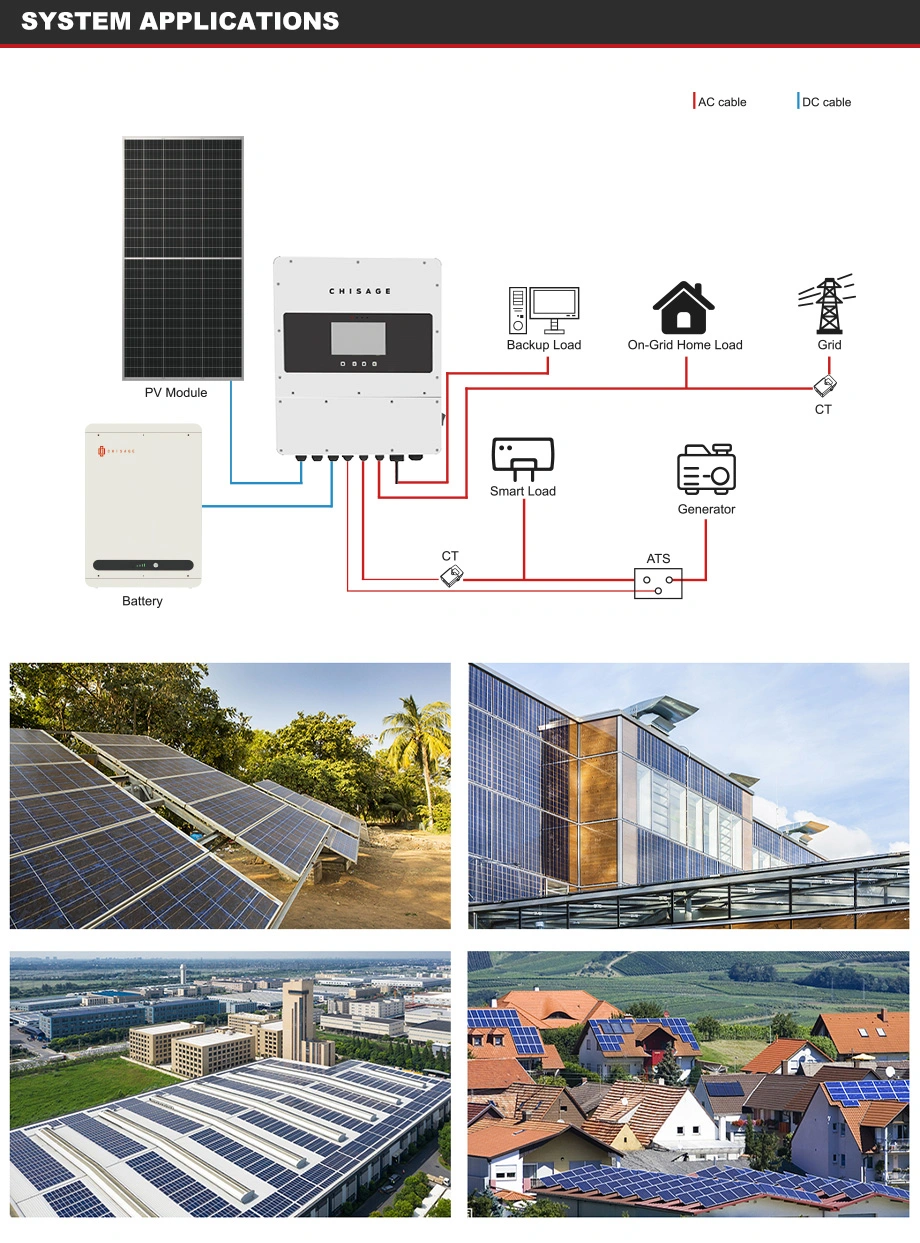 Manufacturer 12V 220V 1000W 2000W 3000W 5kVA DC AC IP65 8kw Hybrid Power Solar Home Inverter, on/off Grid Inverter Three Phase Inverter