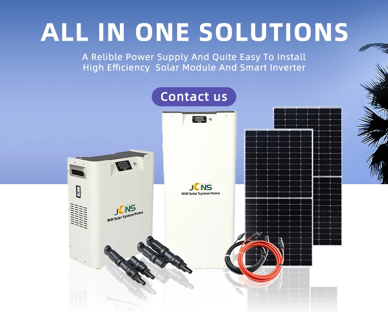 Jcns 2kw/3kw/5kw All-in-One off-Grid Energy Storage Solar System for Home