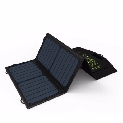 Гибкая солнечная панель мощностью 21 Вт с двумя зарядными устройствами USB 5 В.